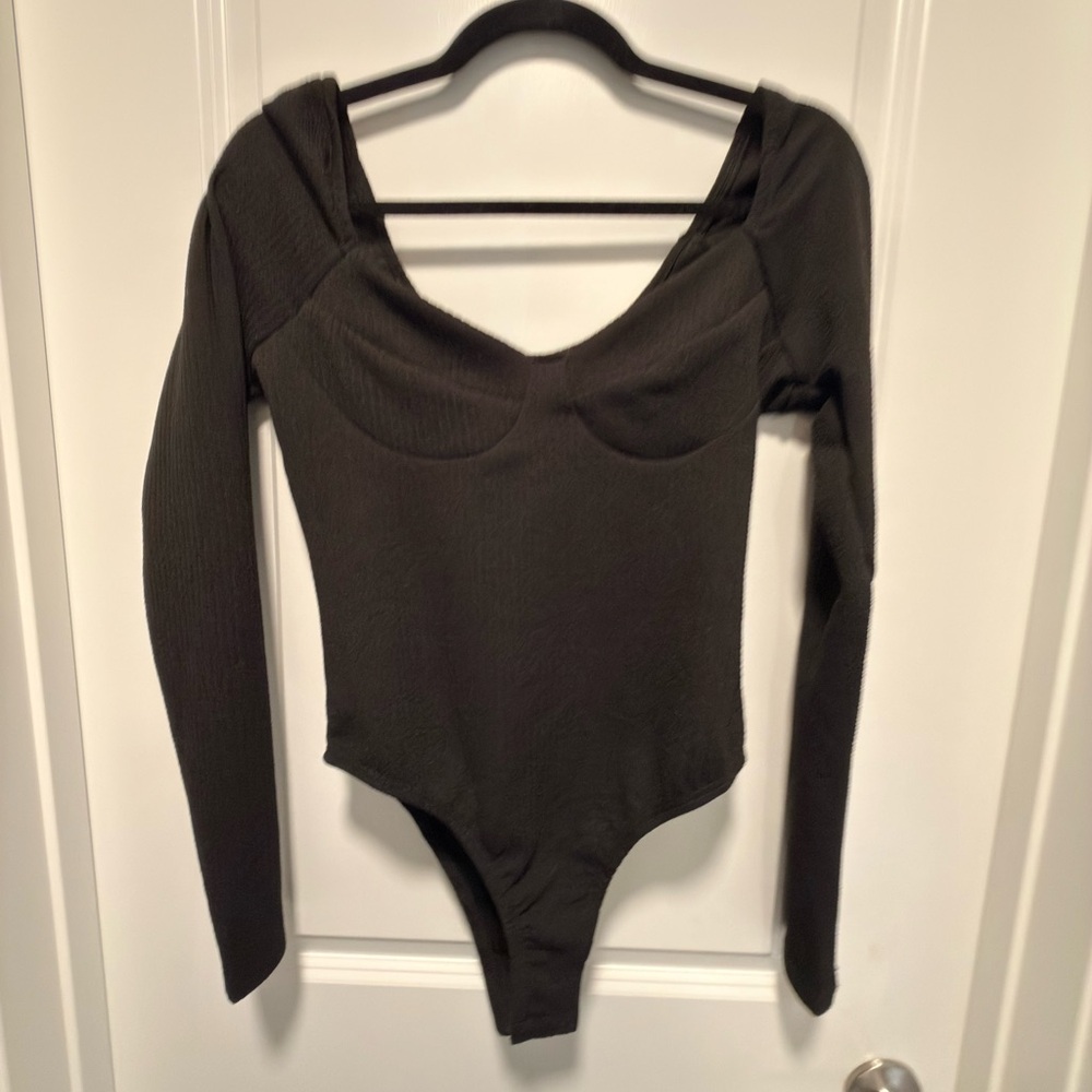 Black Long Sleeve Bodysuit